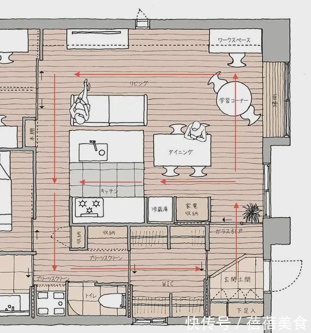 装修|74㎡四口之家的住宅装修，温暖、安静、自然