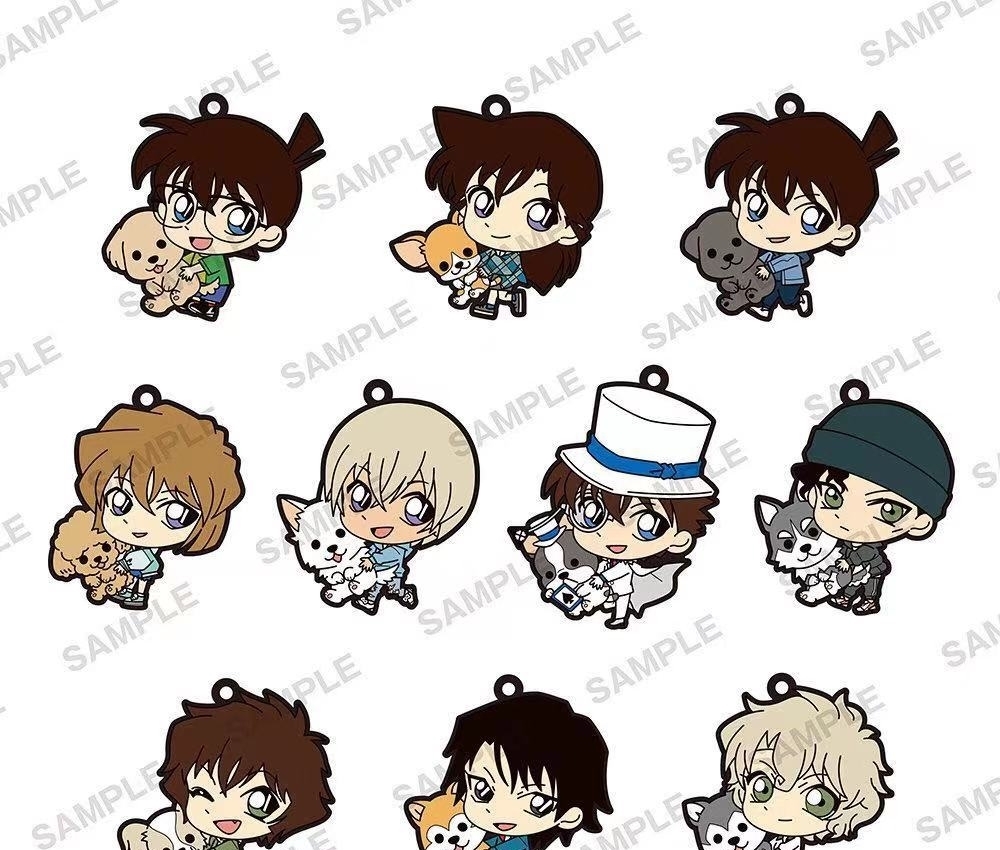 名偵探柯南寵物主題周邊 小蘭懷抱柯基 安室透抱薩摩耶 中國熱點