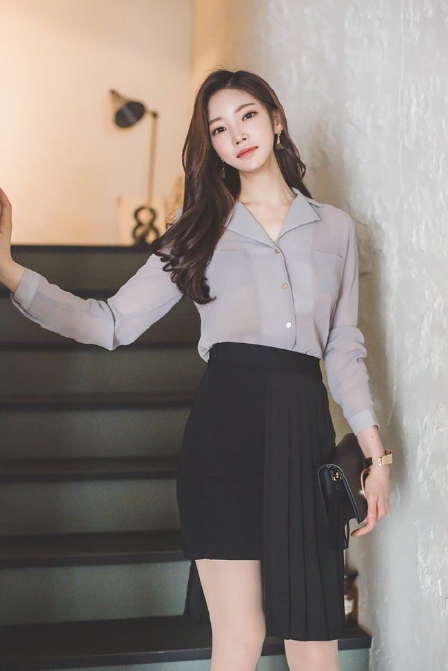 似水|优雅温婉的气质美女，职业装显利落大气，精致典雅清新似水！