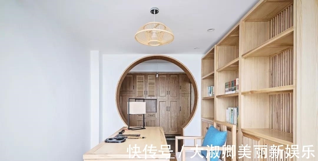 墙面|135平三居室户型,中式风,利用园林造景的手法,雅致有意境