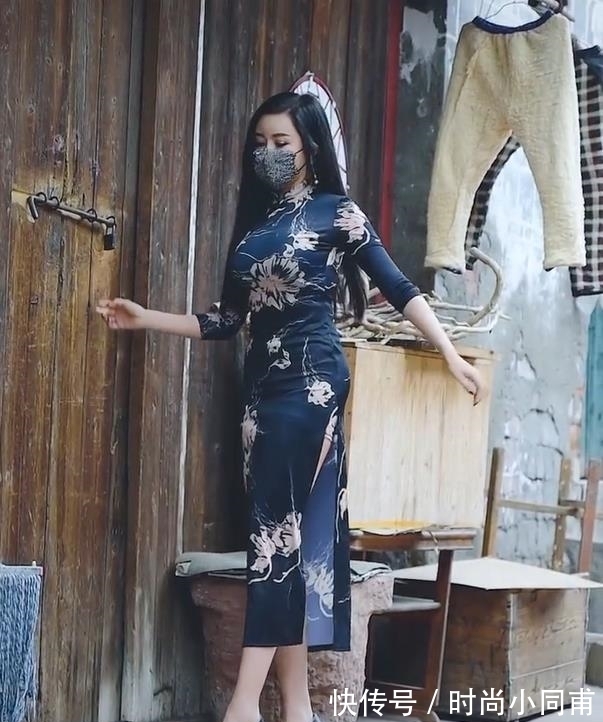 网红美女 经典的旗袍,被极品网红美女穿出了时髦感
