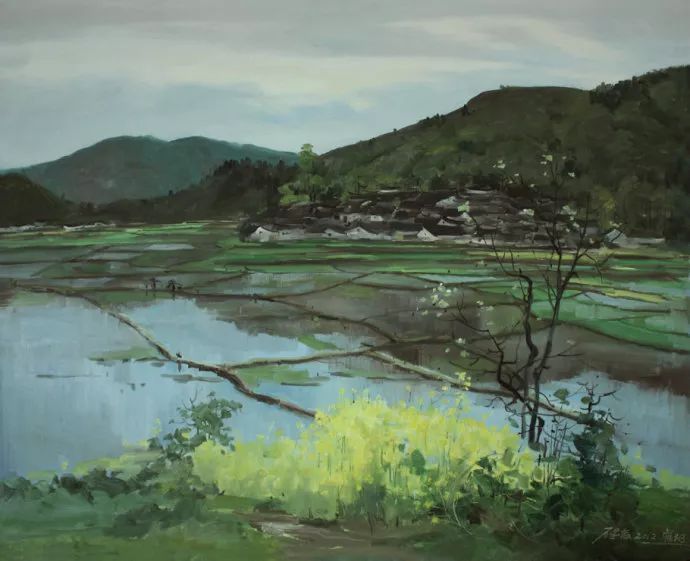 笔触|国画意境,油画笔触——石建都 笔下清新唯美的诗意油画