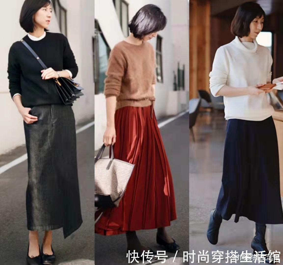 针织衫|突然发现针织衫又火起来了,秋天这样穿不仅百搭,还很提气质