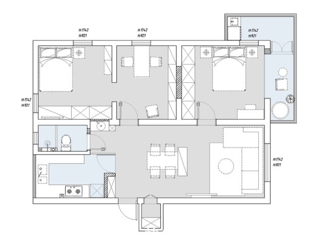 卧室|89平现代风三居室,原木色+大白墙就很漂亮了