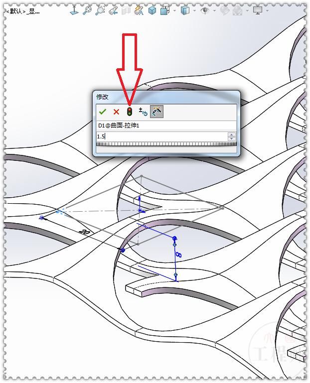 SolidWorks|用SolidWorks画一个上下交叉的纹理图案