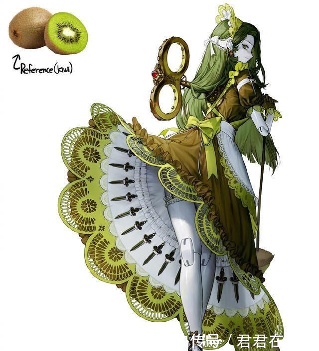 文艺风|各种生物的拟人化,鱼变成阳光帅哥,猕猴桃是机械美少女!