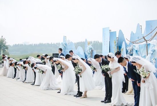 中建五局山东公司|甜爆2021，集体婚礼浪漫上演