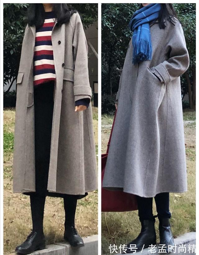 打底裤 爱美的女人冬天穿“大衣”,用“一衣多穿”方式,好穿又百搭