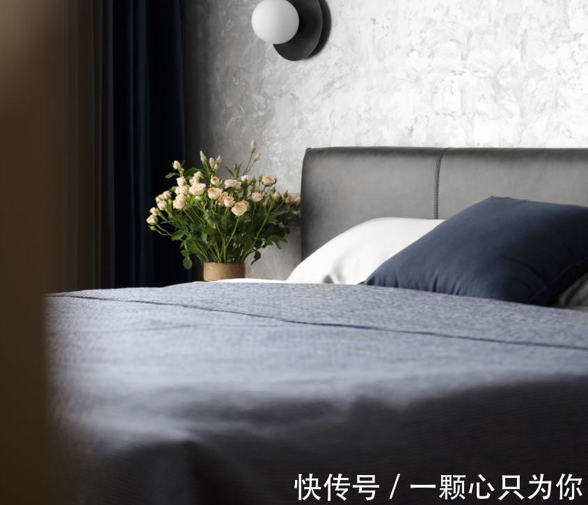 吧台|灰蓝装点大空间,简约元素渲染家居,融合成独特的现代风格