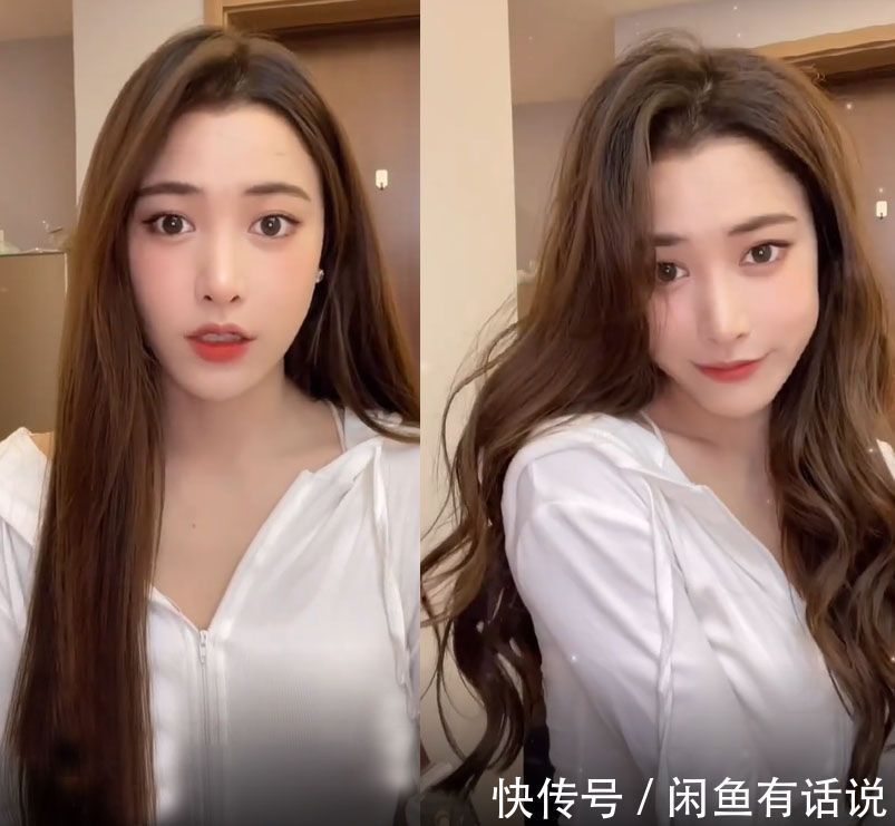 软发质 女人别总“披头散发”了,看博主对比就知道,披发和烫卷差别真大