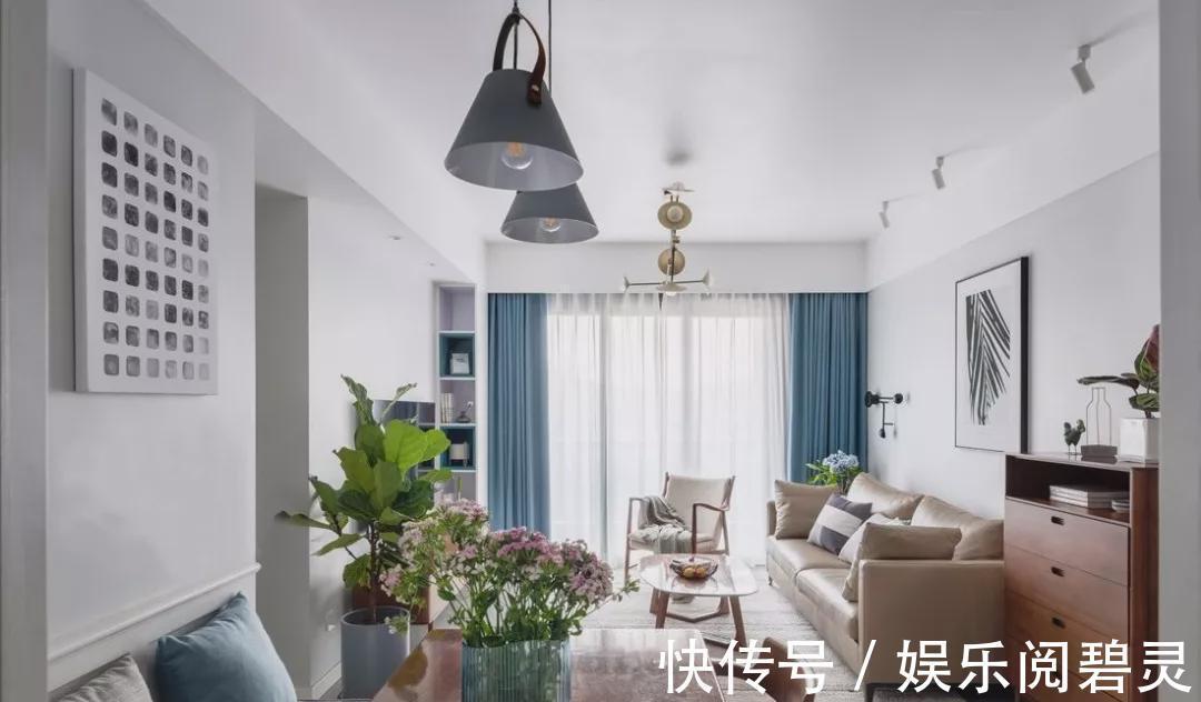 吧台|89㎡小三居,浪漫卡座餐厅和落地窗阳台吧台,没少让别人眼红!