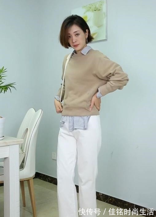 优雅感 西装裤不一定配高跟鞋,换成“乐福鞋”更优雅,30岁女人穿好美!