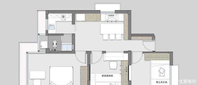 改造|58㎡学区房改造，满屋的收纳设计是亮点，五口之家生活不成问题