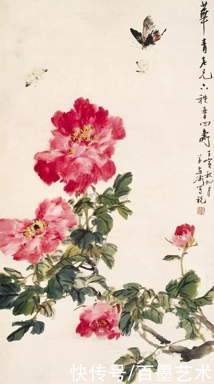 小写意|唯有牡丹真国色!小写意牡丹画150幅,美醉了
