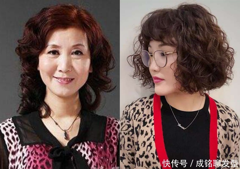 老年人怎么烫蓬松不老气?小卷洋气大卷时尚,优雅卷发蓬松又时髦