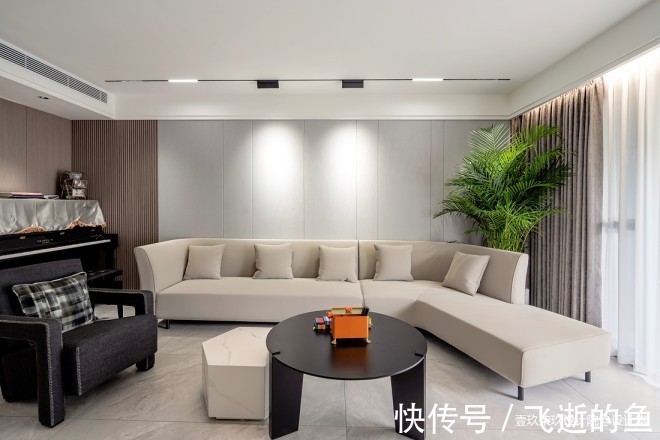 钢结构|127㎡客餐厨一体-洄游动线极简美家！