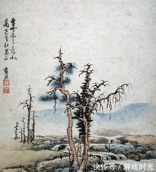 蓝瑛$山水画创作的基本功,跟蓝瑛学习画树