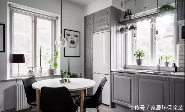 墙面|36平一室公寓,餐厨一体,客卧合并,个性红砖墙,装出小豪宅质感