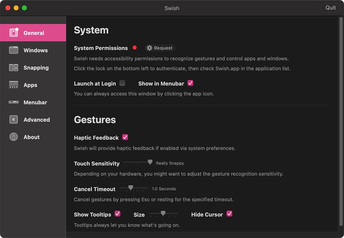 Swish for Mac v1.4 触控栏窗口管理-下载否