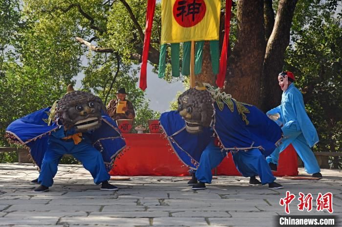  民俗|祭山神、舞“犭回” 江西古村上演民俗盛宴