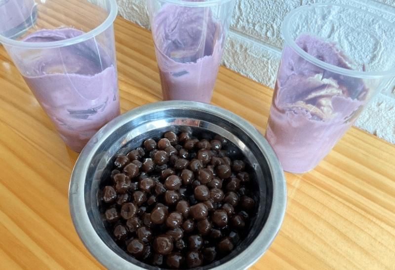 浓郁|香醇浓郁?自制芋泥厚厚牛乳~