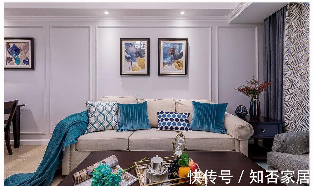 空间|蓝白塑造的清爽空间，用大海般无私的爱，去关爱自己的家人