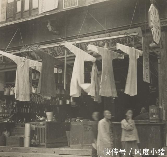 亦是可以|晚清老照片大户人家女子美丽清秀，繁华街头的长衫店