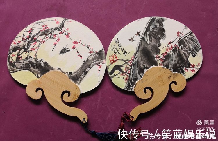 新春|在小小团扇中尽情挥洒,王照华牛年新春《梅花百扇迎春展》
