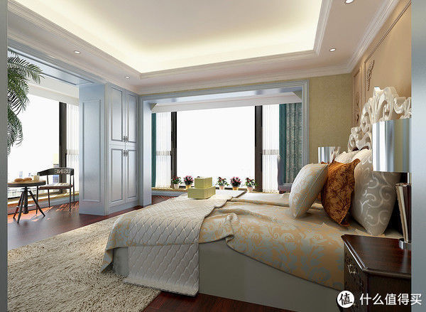风格|180㎡四居室大平层,简欧风格有种低调的奢华感,让人感觉眼前一亮