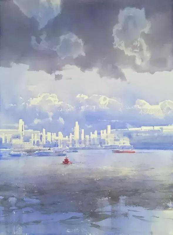 谢尔盖#彩云逐日:谢尔盖笔下的宁静、缥缈,通透与丰富的想象空间