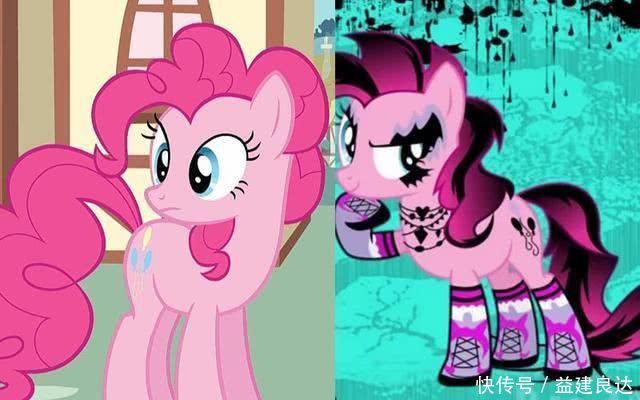 小马们的暗黑甜酷妆,苹果嘉儿很不自然,紫悦表情凝重