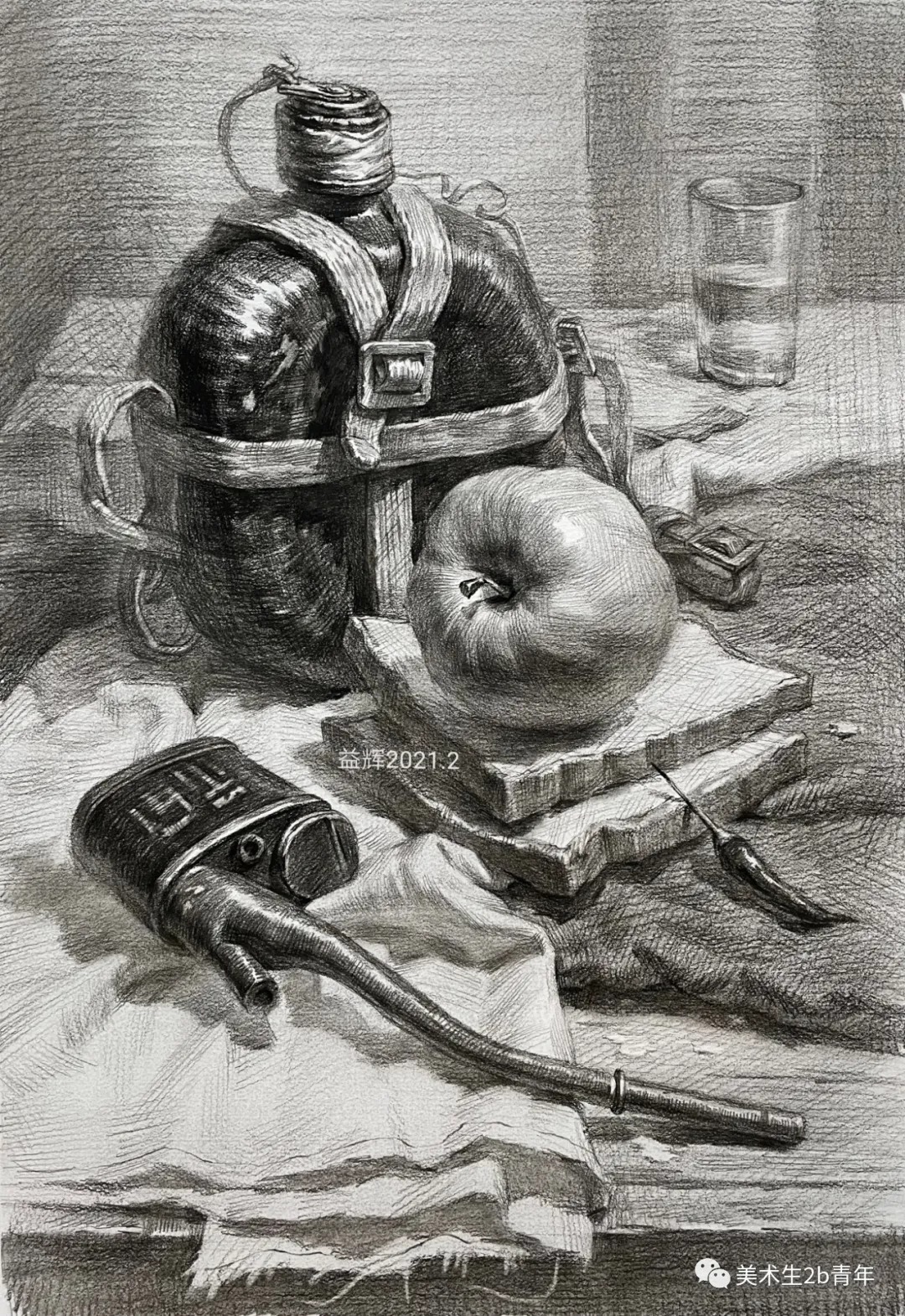 木板&素描中的“桌面”的刻画要点,让你联考提高20分!