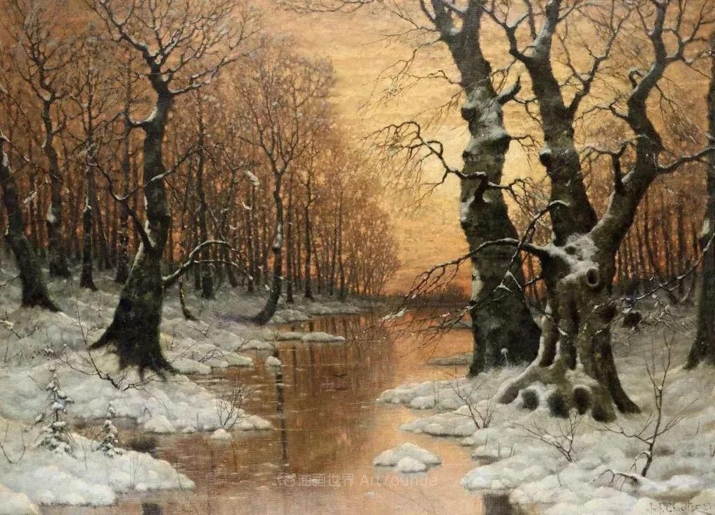 艺术家@这位俄罗斯画家,不愧为光与雪的大师!