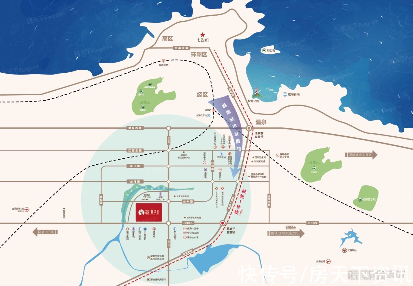 美图|新鲜出炉！帮你搜集威海临港区楼盘现场的最新美图