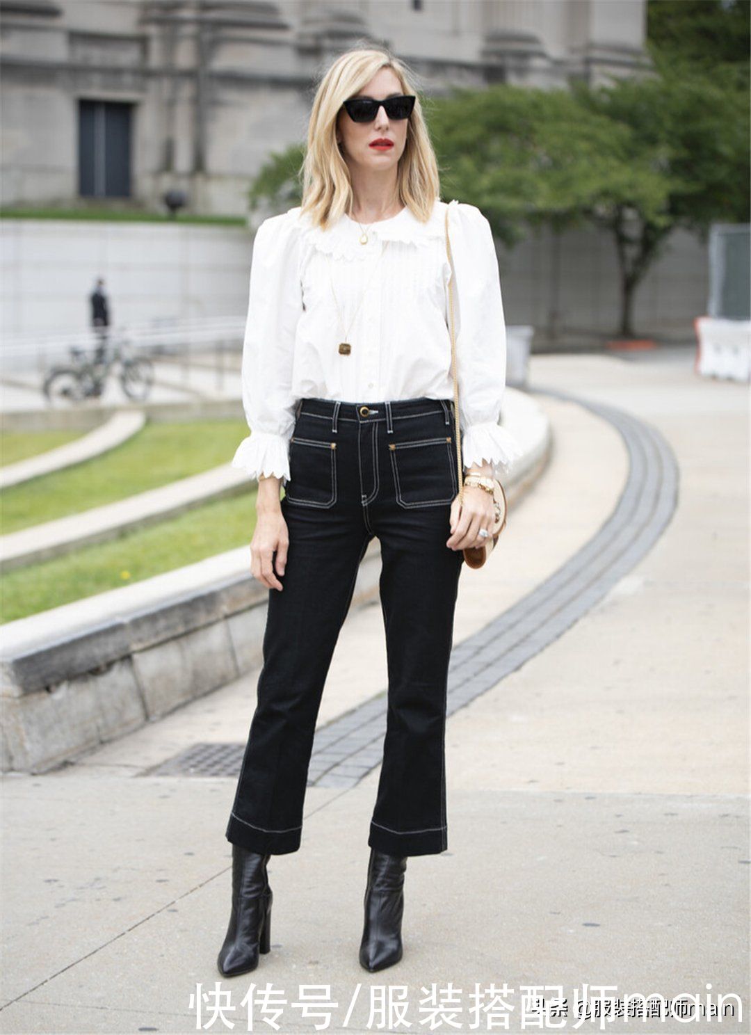 谁穿谁好看的娃娃领衬衫，注意好3个搭配细节，非常提气质