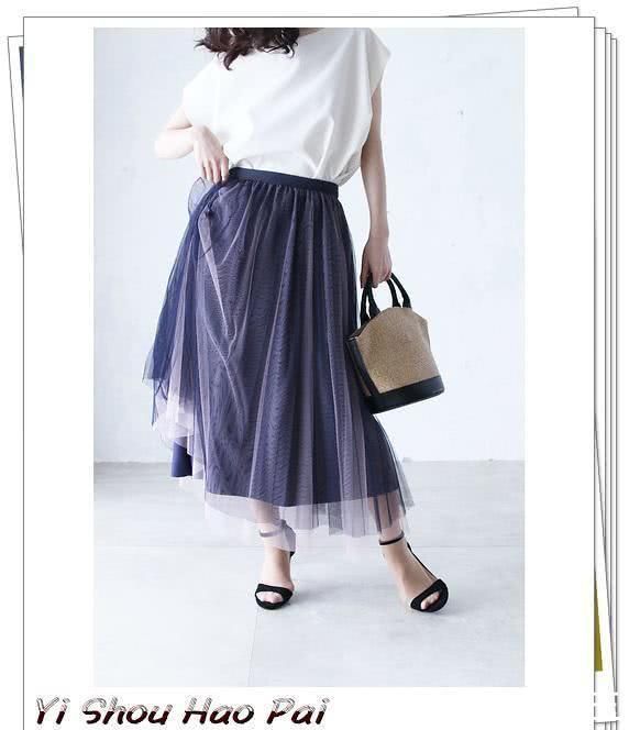 鞋子|夏季网纱裙的日系流行穿搭示范,看日本女人怎么给它配上衣和鞋子