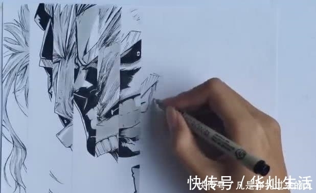 动漫人物|美术生在平面图上画出了立体人物，怎么做到的？网友：是一个人同时画的吗？