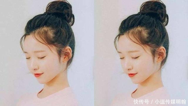 扎丸子头|头发碎发太多怎么扎丸子头好看呢?简单四步教你打造牢固丸子头!