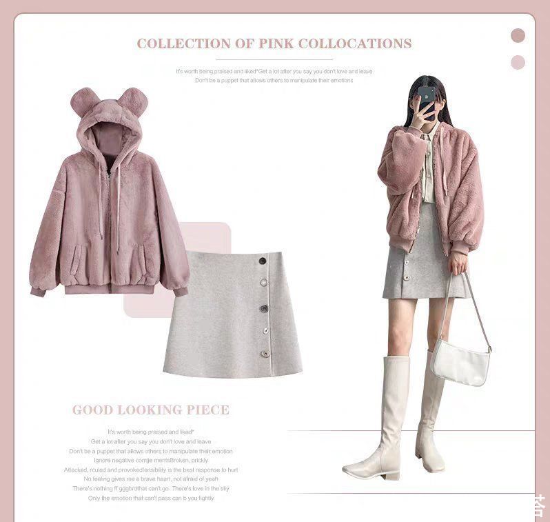  治愈|粉色才是冬季最时髦的打开方式！上身温柔又治愈，男生看了都喜欢