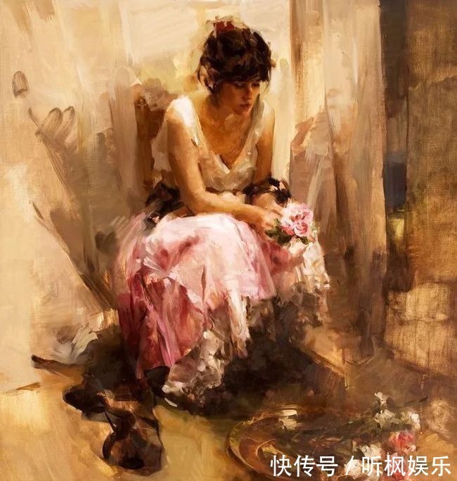 瓦伦西亚$西班牙艺术家尼迪亚笔下的女人,美得像花一样尽情地绽放