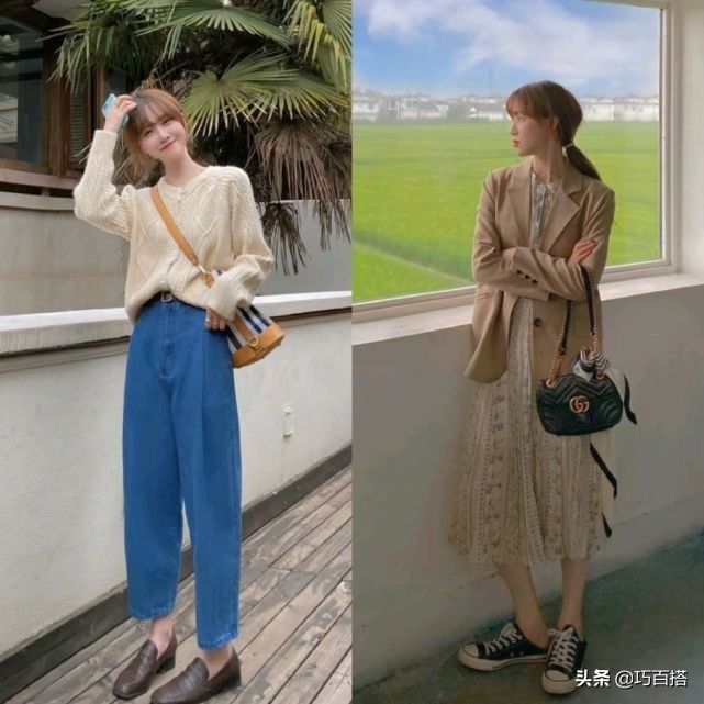 街头感|少女风也能穿得有个性！18套秋季穿搭示范，精致又不失街头感