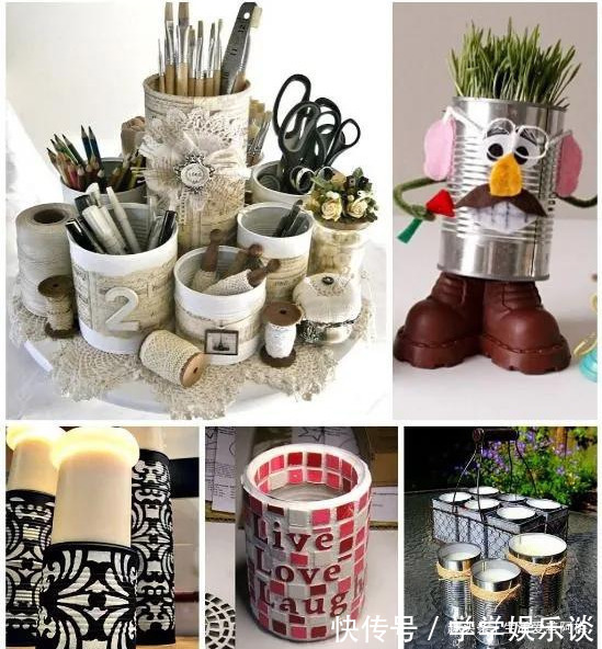 笔筒|奶粉罐、铁管能做些什么环保实用的变废为宝手工合集,附教程