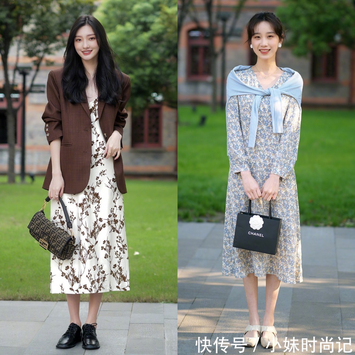 连衣裙|穿“连衣裙”该怎么搭配鞋子?学学街拍达人的穿搭技巧