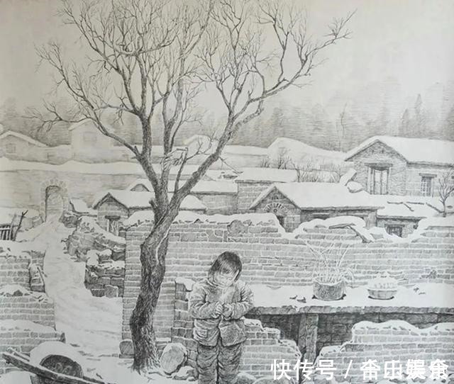 乡情#他是八零后中学老师,用钢笔画出逼真雪景,连外国人都被迷住了