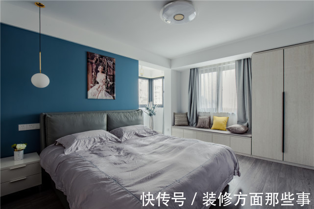 背景墙|126平简约现代三居室，一点一滴记录着生活中独有的小确幸