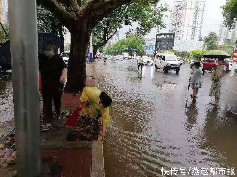 公交|排涝、疏堵，为乘客撑伞……暴雨中石家庄最美公交人