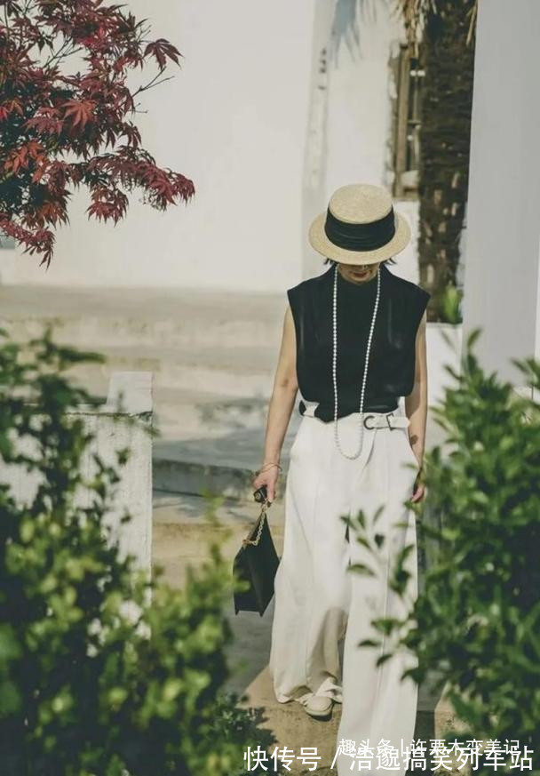 高级感 穿阔腿裤该怎么搭上衣?看三木妈亲身示范,优雅减龄超洋气