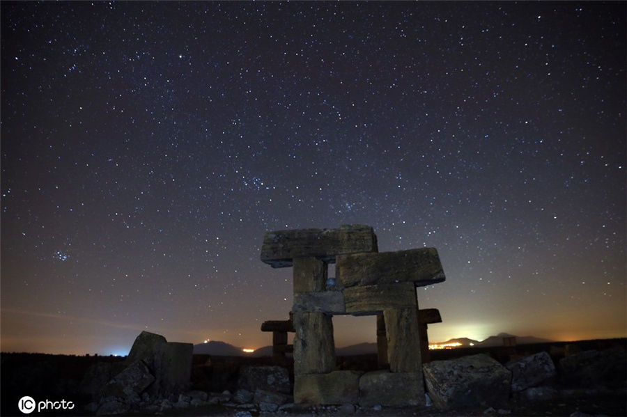 当地时间|土耳其古城遗迹风采依旧 星空之下更具神秘色彩