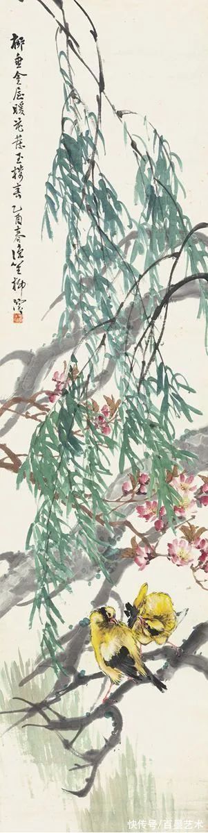 郑午昌@春风拂柳，春意浓！大师笔下的春柳太美了