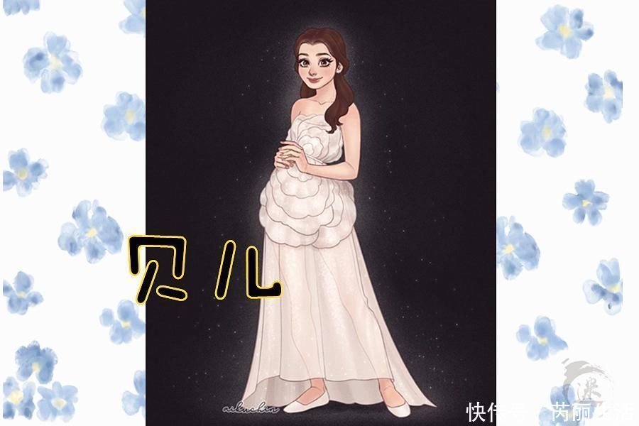 梦幻婚纱|迪士尼公主的“梦幻婚纱”,贝儿像孕妇,全场最美竟不是艾莎